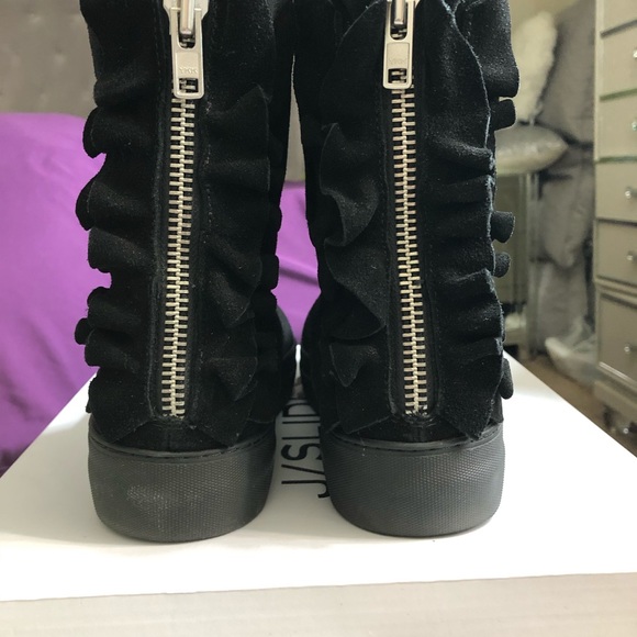 J/Slides Ruffled Boots style Azalea - Picture 2 of 8